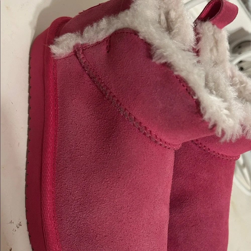 KOOLABURRA By UGG ultra mini pink Cozy Pink Kids Boots size 12 GUC